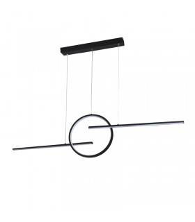 AZZARDO lampa wisząca LAUREN 3-STEP DIMM  czarna