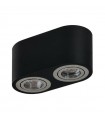 AZZARDO lampa sufitowa / plafon BRANT 2 czarna / chromowana