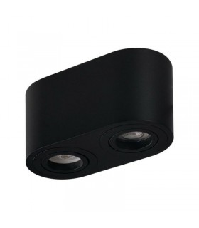 AZZARDO lampa sufitowa / plafon BRANT 2 czarna