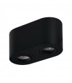 AZZARDO lampa sufitowa / plafon BRANT 2 czarna