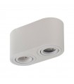 AZZARDO lampa sufitowa / plafon BRANT 2 biała