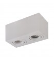 AZZARDO lampa sufitowa / plafon BRANT 2 SQUARE biała