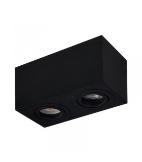 AZZARDO lampa sufitowa / plafon BRANT 2  SQUARE czarna