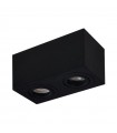 AZZARDO lampa sufitowa / plafon BRANT 2 SQUARE czarna