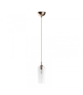 AZZARDO lampa wisząca BLANCA 1  transparentna
