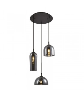 AZZARDO lampa wisząca BLANCA 3 chromowana