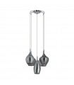 AZZARDO lampa wisząca AMBER MILANO 5  chromowana