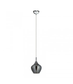 AZZARDO lampa wisząca AMBER MILANO 1  chromowana