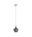 AZZARDO lampa wisząca AMBER MILANO 1  chromowana