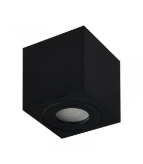 AZZARDO lampa sufitowa / plafon BRANT  SQUARE IP44 czarna