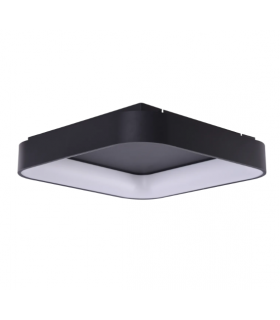 AZZARDO lampa sufitowa / plafon SOLVENT  S TOP 60 CCT SMART z pilotem czarna