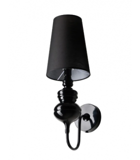 AZZARDO lampa ścienna BAROCO czarna