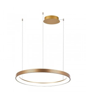 AZZARDO lampa wisząca AGNES 58 DIMM CCT  SWITCH złota