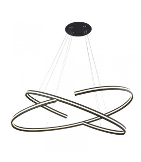 AZZARDO lampa wisząca ALESSIA XL czarna