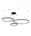 AZZARDO lampa wisząca AMANDA 42 + 62 +  82 CCT SWITCH DIMM czarna