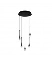 AZZARDO lampa wisząca DALMA 5 ROUND czarna