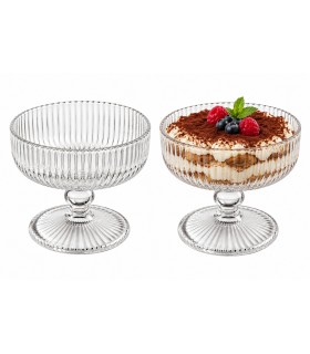Zestaw 2 pucharków deserowych SHP DESEO szklane 250 ml
