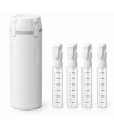 Dozownik podróżny SHP EASY TRAVEL biały 4 × 30 ml na kosmetyki