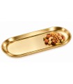 Taca dekoracyjna SHP MIDAS L złota metalowa 30 × 11,7 cm