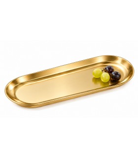 Taca dekoracyjna SHP MIDAS M złota metalowa 23 × 9 cm